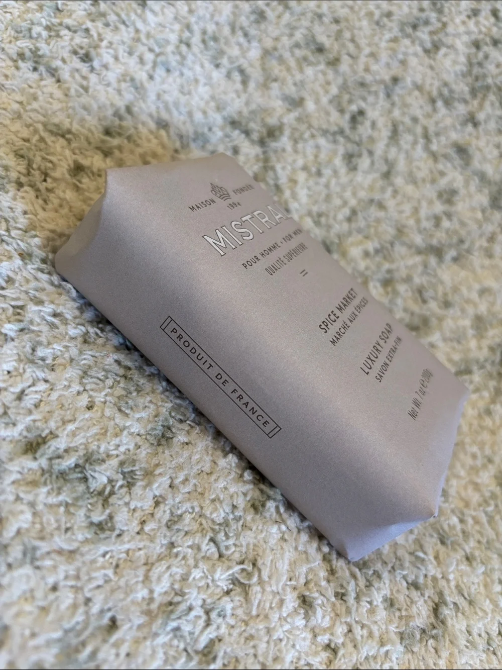 Mistral Scented Spice Market Luxury Soap  for Men NWT large 7 oz Bar France